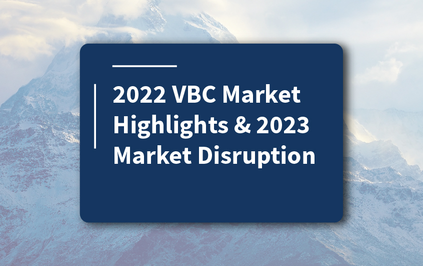 This icon represents the 2022 VBC Market Highlights & 2023 Market Disruption